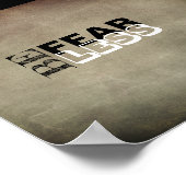 Poster être intrépide citation typographie (Coin)