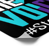 Poster Être la voix Arrêter le suicide Sensibilisation Sa (Coin)