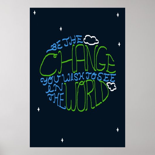 Poster Être l'affiche du changement (Devant)