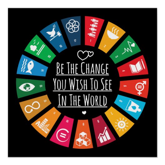 Poster Être le changement (Devant)