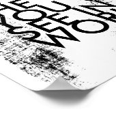 Poster être le changement Gandhi citation noir et blanc m (Coin)