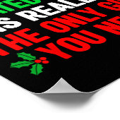 Poster Etre Lié À Moi Drôle Noël S Femmes Hommes Fa (Coin)