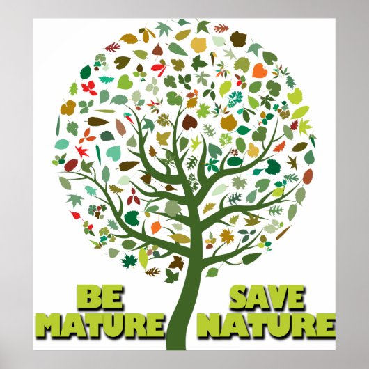 Poster Être Mature Sauver la nature (Devant)