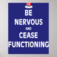 Être nerveux et cesser de fonctionner