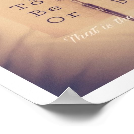 Poster Être ou ne pas être (Coin)