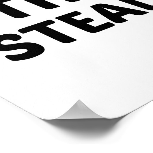 POSTER ÊTRE PLUTÔT PAUVRE QUE DE VOLER (Coin)