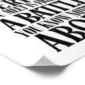 Poster Être Positif Comme Tout Le Monde Combat Une Batail (Coin)