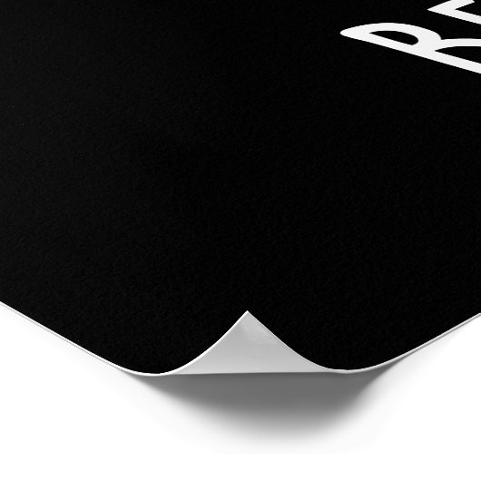 Poster Être Pré-Pear Poire Drôle Dans Pluie Pun Dark BG (Coin)