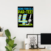 Poster Être Quatre Est Un Pari-Tee ! (Bureau à domicile)