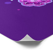 Poster Être un Quote Humain Type Purple Inspirivity (Coin)