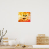 Poster être une bonne citation graines ensoleillées natur (Cuisine)