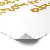 Poster Être une citation d'art inspirationnelle en feuill (Coin)