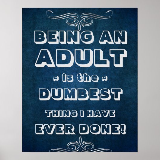 Poster Être une idée stupide pour adultes (Devant)