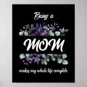 POSTER ÊTRE UNE MÈRE REND MA VIE COMPLÈTE (Devant)