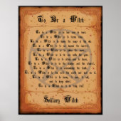 Poster Être une sorcière (Devant)