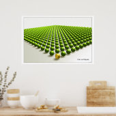 Poster Être unique (vert) (Cuisine)