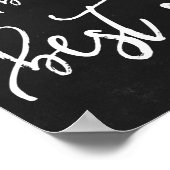 Poster Être votre meilleur autorustique typographie Chalk (Coin)