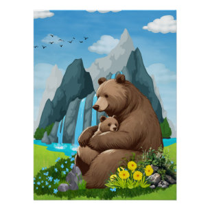 Poster Étreinte de la nature