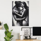 Poster Étreinte Éternelle (Bureau à domicile)