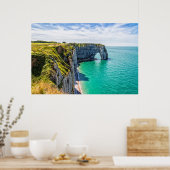 Poster Etretat falaises, Normandie (Cuisine)