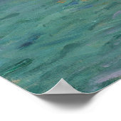 Poster Étretat : La plage et la falaise de Claude Monet (Coin)