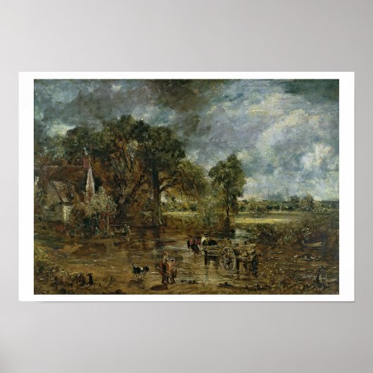 Poster Étude à grande échelle pour 'The Hay Wain', vers 1 (Devant)