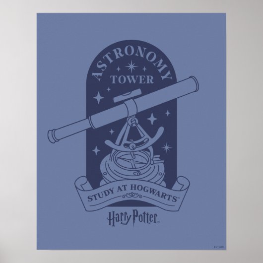 Poster Étude à la tour d'astronomie HOGWARTS™ (Devant)