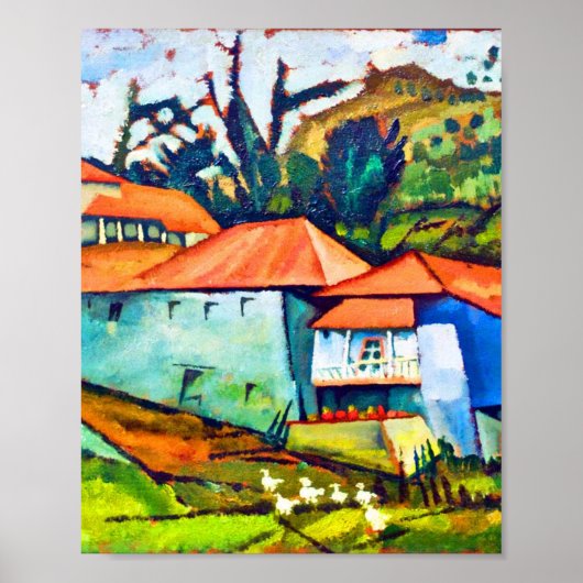 Poster Étude A par Amadeo de Souza-Cardoso (Devant)