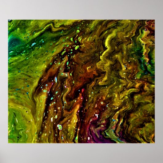 Poster Étude Abstraite des couleurs 11, (Devant)