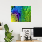 Poster Étude Abstraite des couleurs 12, (Bureau à domicile)