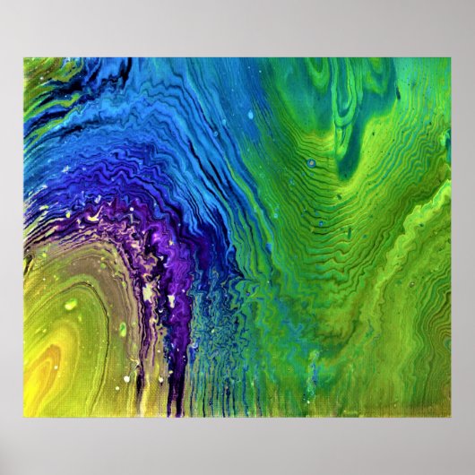 Poster Étude Abstraite des couleurs 12, (Devant)