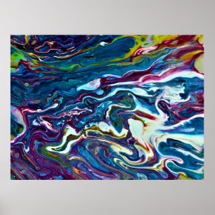 Poster Étude Abstraite des couleurs 151,