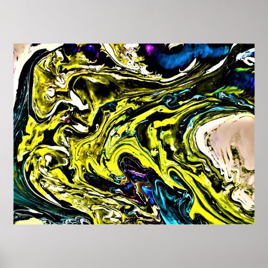 Poster Étude Abstraite des couleurs 16, (Devant)