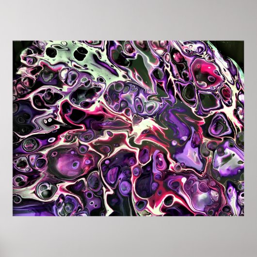 Poster Étude Abstraite des couleurs 189, (Devant)