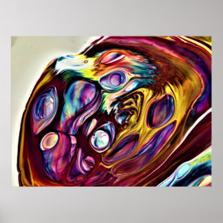 Poster Étude Abstraite des couleurs 226,