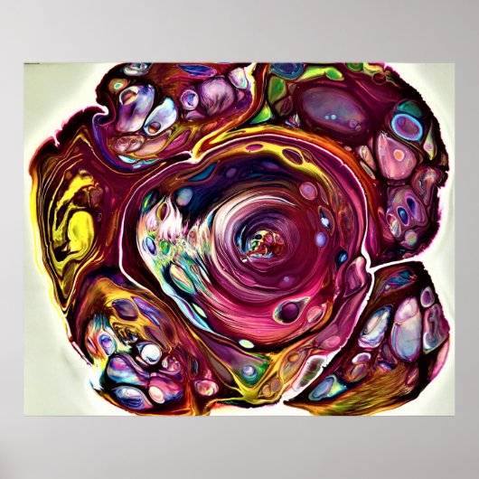 Poster Étude Abstraite des couleurs 228, (Devant)