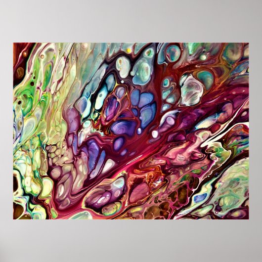 Poster Étude Abstraite des couleurs 231, (Devant)