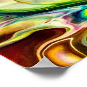 Poster Étude Abstraite des couleurs 232, (Coin)