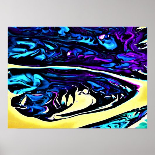 Poster Étude Abstraite des couleurs 281, (Devant)