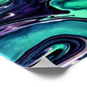 Poster Étude Abstraite des couleurs 297, (Coin)