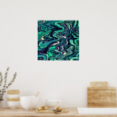 Poster Étude Abstraite des couleurs 297, (Cuisine)