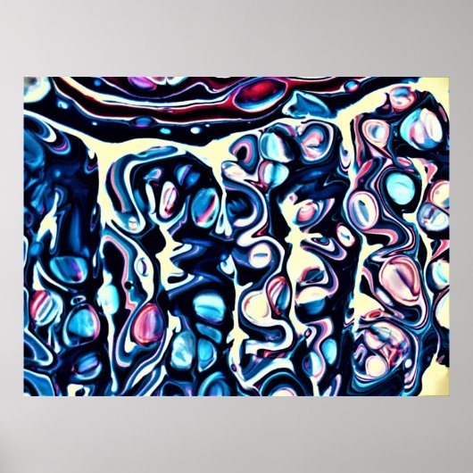 Poster Étude Abstraite des couleurs 334, (Devant)