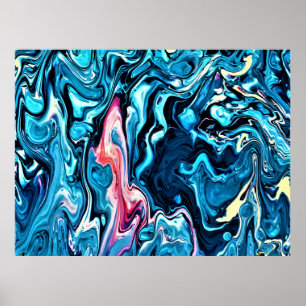 Poster Étude Abstraite des couleurs 345,