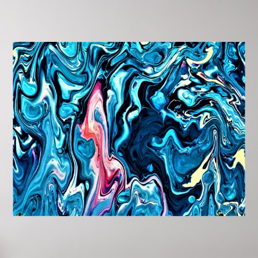 Poster Étude Abstraite des couleurs 345, (Devant)