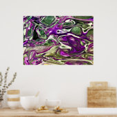 Poster Étude Abstraite des couleurs 394, (Cuisine)