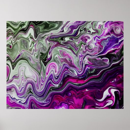 Poster Étude Abstraite des couleurs 413, (Devant)