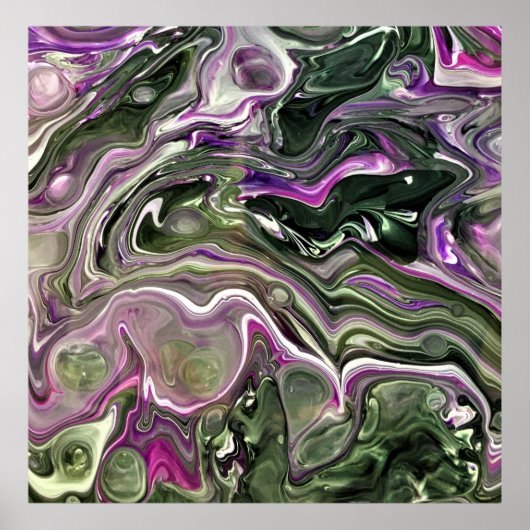 Poster Étude Abstraite des couleurs 414, (Devant)