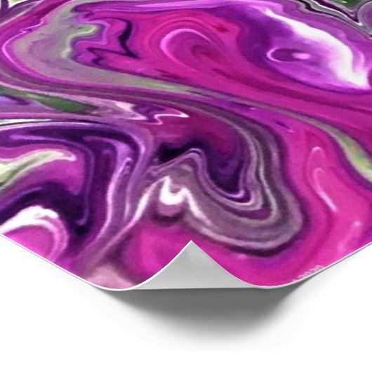 Poster Étude Abstraite des couleurs 427, (Coin)