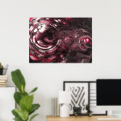 Poster Étude Abstraite des couleurs 443, (Bureau à domicile)