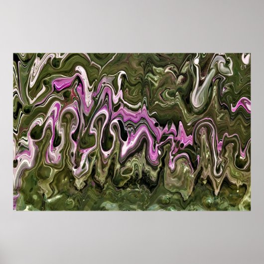 Poster Étude Abstraite des couleurs 466, (Devant)